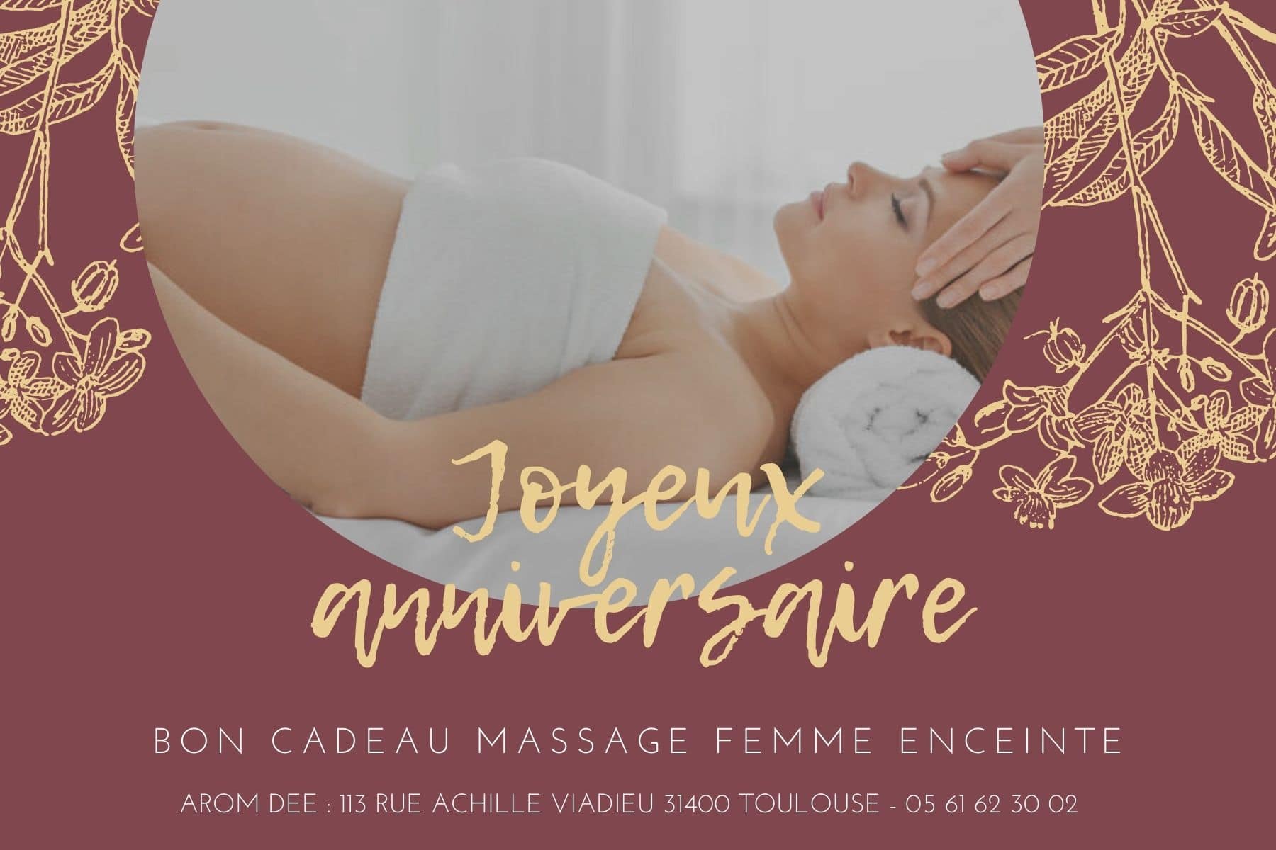 Bon cadeau massage prénatal pour femme enceinte à Strasbourg
